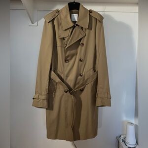 Sandro Beige Trench Coat, Size XL